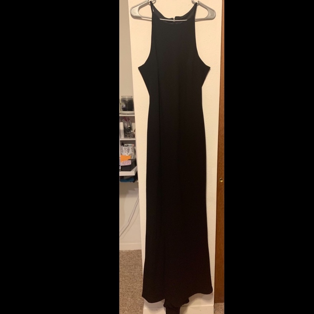 Calvin Klein Black Halter Gown